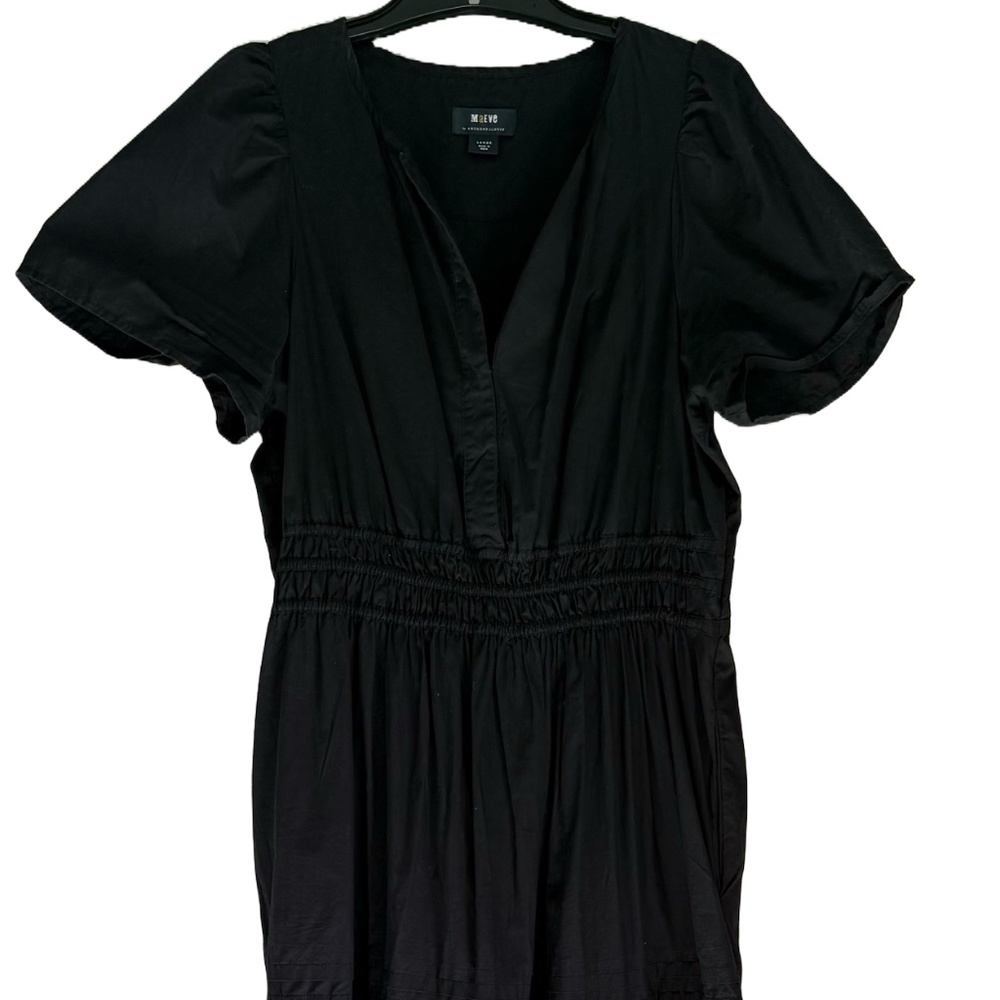 Maeve maxi black dress large Anthropologie